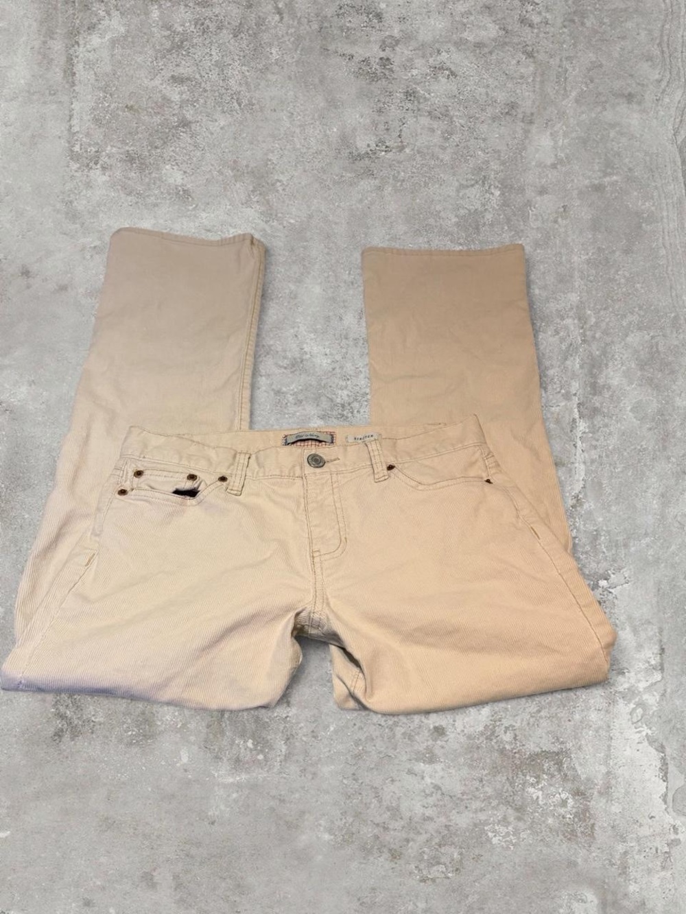 Old Navy Y2K Vintage 2005 Women's Tan Boot Cut Pants Size 4 Short